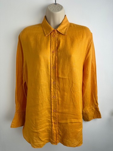 Zara camicia arancione bottoni