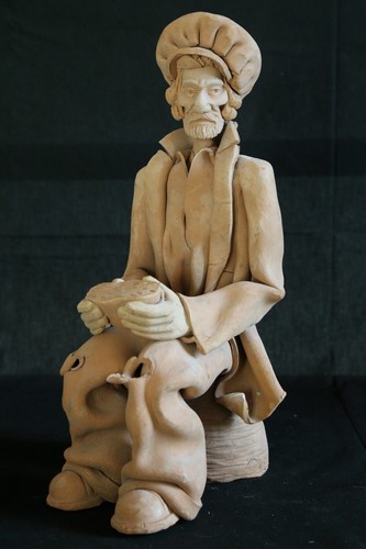 Antica scultura statua cotto - antica,
