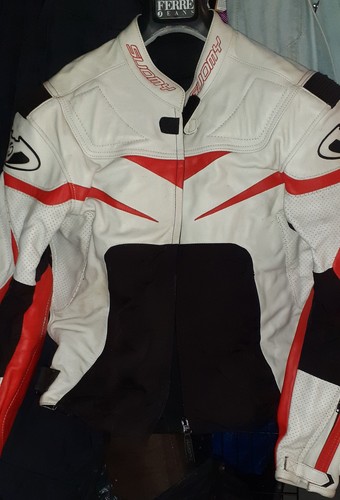 Giacca moto pelle suomy - pelle,