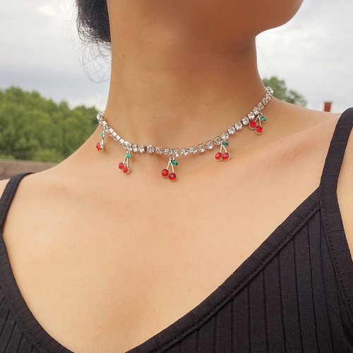 Collana versatile strass collo - collana,