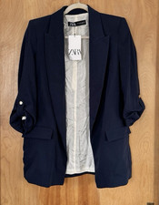 Blazer donna Zara blu navy con