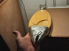 BELLISSIMO GRANDE TAGLIERE DA PESCE SALMONE, TESTA E CODA FUSIONI LUNGHEZZA 65CM