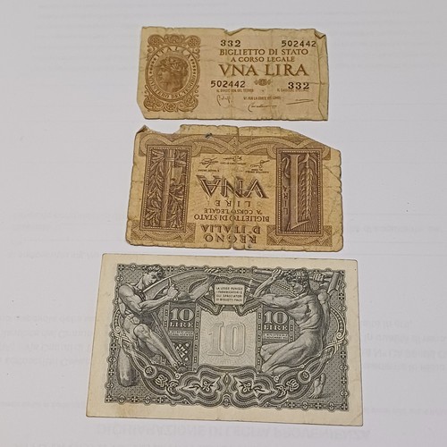 Vecchie banconote italiane - banconote, da