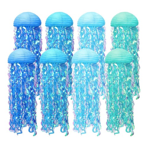 Lanterns set 8pcs - set,, jellyfish