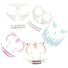  Set 25 adesivi viso gioielli