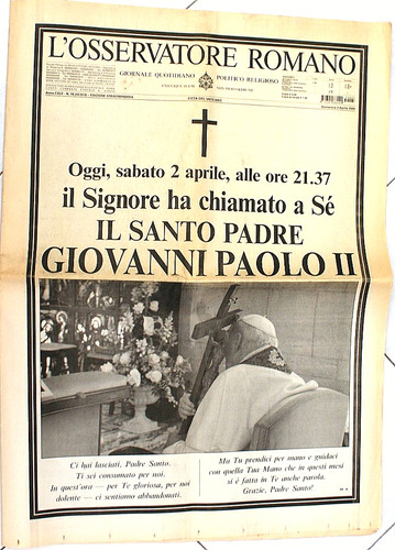 Osservatore romano sabato - romano,