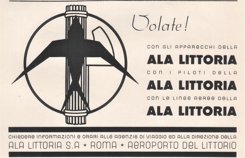 Pubblicita 1939 ala littoria - pubblicita',