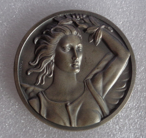 Medaglia con scatola i - medaglia, c.s.i