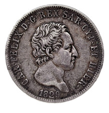 Italia Italia 5 Lire 1829 P