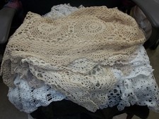 LOT OF 32 Hand Crochet Doilies