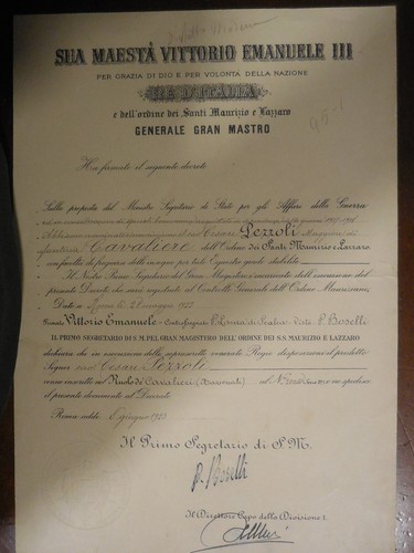 Attestato diploma croce - diploma, da