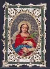 IMMAGINETTA SACRA PRIMI '900 ORIGINALE - Santa Caterina - (7379)