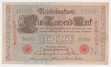 1000 Reichbanknote SPL  Banconota tedesca Mark Eintausend BERLIN GERMANY