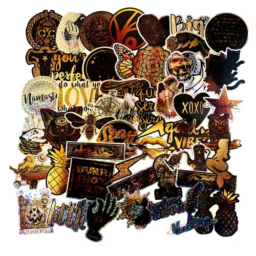 Pezzi adesivo glitter - 50,