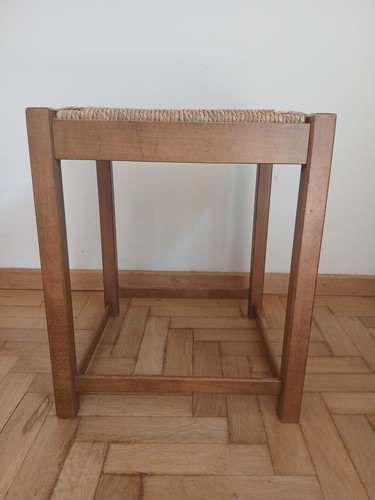 Sgabello legno con - in,