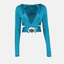 Top Versace Turchese con