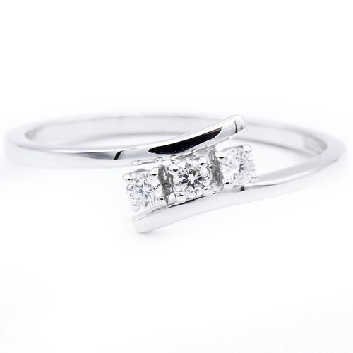 Anello trilogy oro - oro, bianco