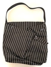 Borsa ZARA tote in pelle nero con dettagli sul davanti - Nuovo