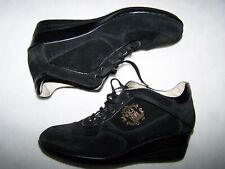 SCARPE ROBERTO CAVALLI N 39 100% LEATHER SUEDE  SNEAKERS MADE IN ITALY