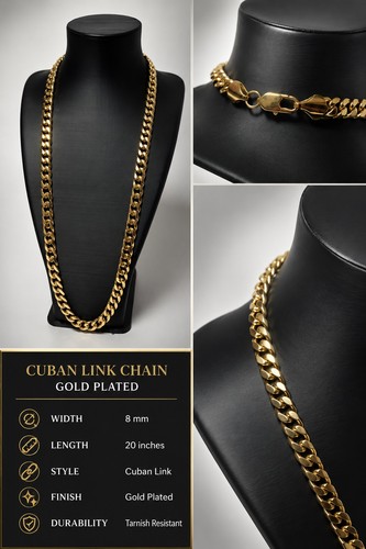 Collana catena maglia - , cubana