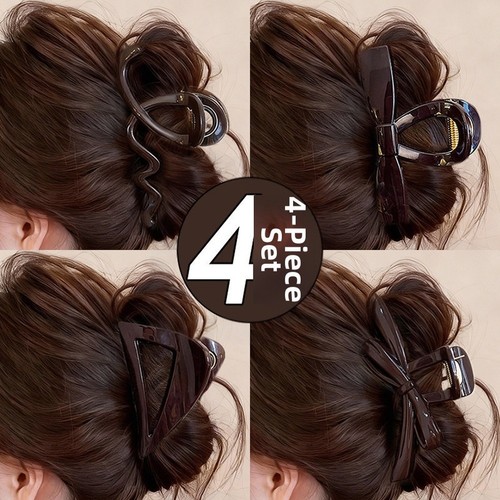 Fermaglio per capelli marrone