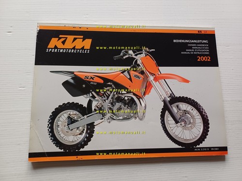 Ktm 2002 manuale uso - ktm,