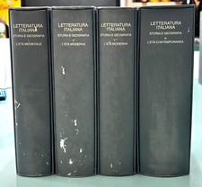 LETTERATURA ITALIANA -STORIA E GEOGRAFIA, 4 VOLUMI, EINAUDI EDITORE