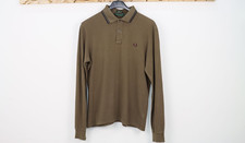 Polo FRED PERRY Slim Fit  tg. 44 Usato (Sa978) Marrone Vintage Uomo in cotone