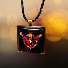 Collana Hardcore, Cabochon Stile Gabber THUNDERDOME 