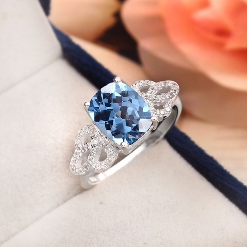 Anello gemma acquamarina aaa - anello,