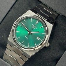 Orologio al quarzo uomo Tissot PRX T137.410.11.091.00 quadrante verde 40 mm
