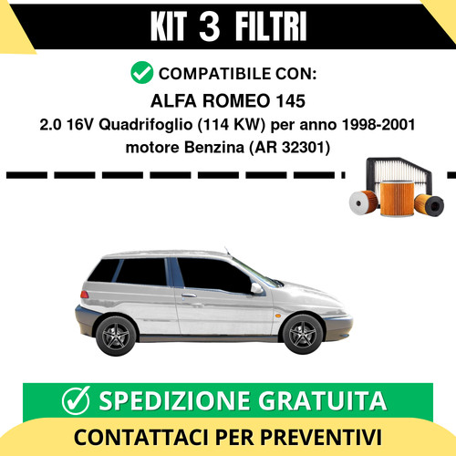 Kit filtri tagliando - 3, per