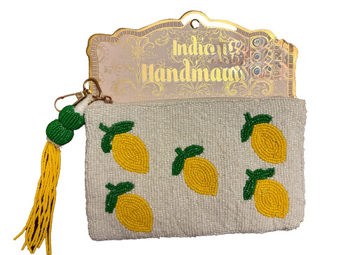 Borsa portamonete con perline