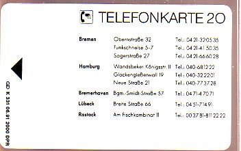 Scheda telefonica germania - telefonica,