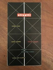 DEPLIANT PIEGHEVOLE,OLIVETTI ANNI 50,IVREA LEXIKON 80 NIZZOLI ELETTROSUMMA