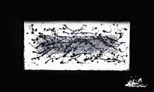 QUADRO MODERNO ASTRATTO SOGGIORNO NERO E BIANCO DESIGN DIPINTO A MANO FIRMATO