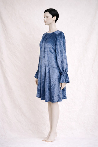 Fendi robe mini velours soie - robe,