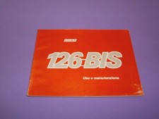 MANUALE USO E MANUTENZIONE PER FIAT 126 BIS OPERATING MANUAL FIAT 126 BIS