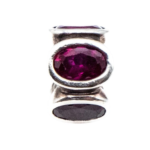 Charm pandora rosso luci ovali - rosso,