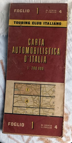 Carta automobilistica italia - carta, d'italia
