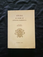Libro Studi in onore di Antonio Bardella 1964 tiratura limitata N 429 Raro  D00