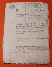 1819 RARO MANOSCRITTO DI 2 PAGINE- REGNO DELLE DUE SICILIE -COME DA FOTO+OMAGGIO