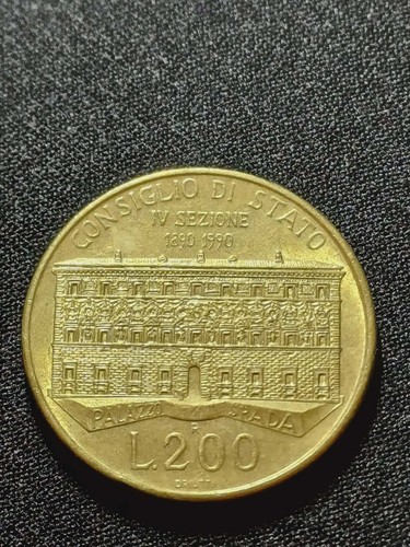 Moneta 200 lire - moneta,