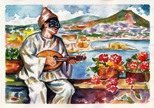 Acquerello dipinto a mano