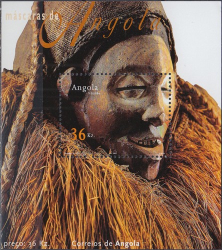 Maschera angola 2002 mnh - angola,