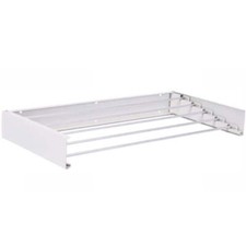 Stendibiancheria a Parete Richiudibile Stendino Balcone Esterno/Interno - Bianco