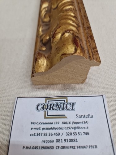 Cornice oro foglia aste per - a,