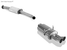 FOX Impianto Completo da Kat BMW 3er E36 318is Berlina Coupe 2x76 DTM Rund Forte