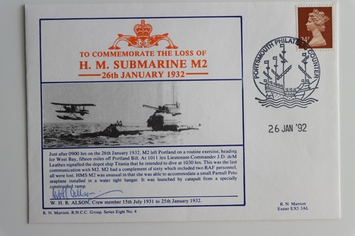 1992 loss submarine m2 - gb, hm