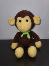 Amigurumi peluche scimmia scimmietta fatto a mano all'uncinetto